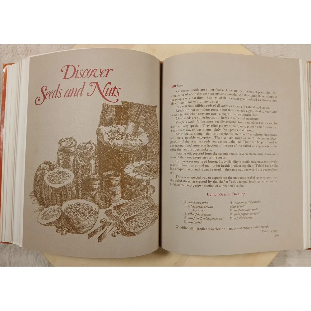 Rodale's Naturally Great Foods Cookbook by Nancy Albright 1977‎ Vintage HC Book